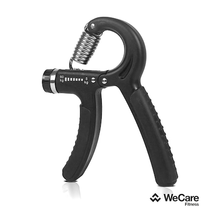 Wecare Fitness Resistance Hand Grip Strength Trainer, Adjustable Non-Slip, Black WF-RHG-BLK